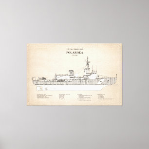 Impressão Em Tela USCG Cutter Polar Sea wagb-11 - SBD