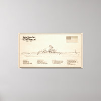 USS Missouri - Entregar Planos de Esquema SD