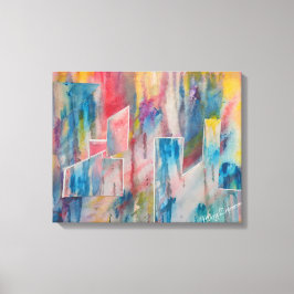 Impressão Em Tela Utopia criativa, paisagem urbana