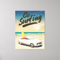 Vá surfar Poster de viagens!