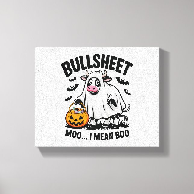 Impressão Em Tela vaca halloween (Frente)