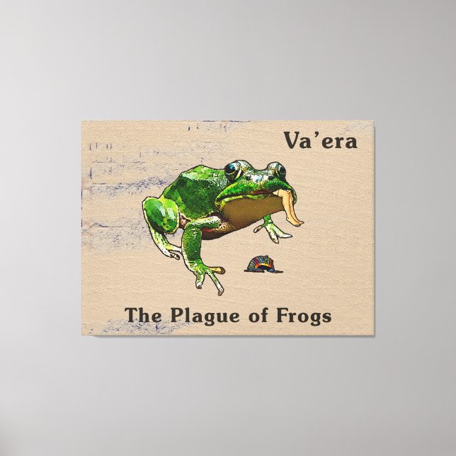 Impressão Em Tela Va'era - Rãs (Frente)