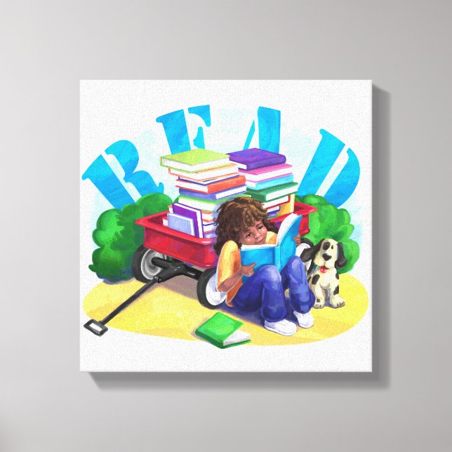 Impressão Em Tela Vagão do Livro (Frente)