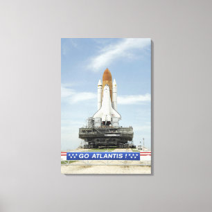 Impressão Em Tela Vaivém espacial Atlantis 2