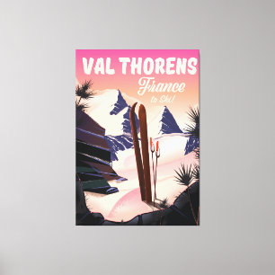 Impressão Em Tela Val Thorens, poster de esqui da França