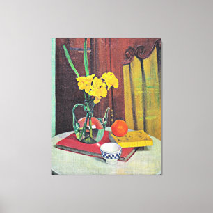 Impressão Em Tela Vallotton - Jug com Daffodils Amarelos