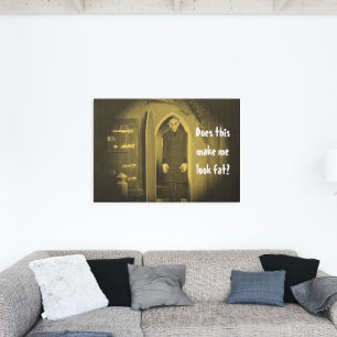 Impressão Em Tela Vampiro Antigo Terror Nosferatu Amarelo