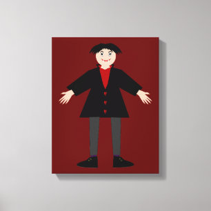 Impressão Em Tela Vampiro do Dia das Bruxas