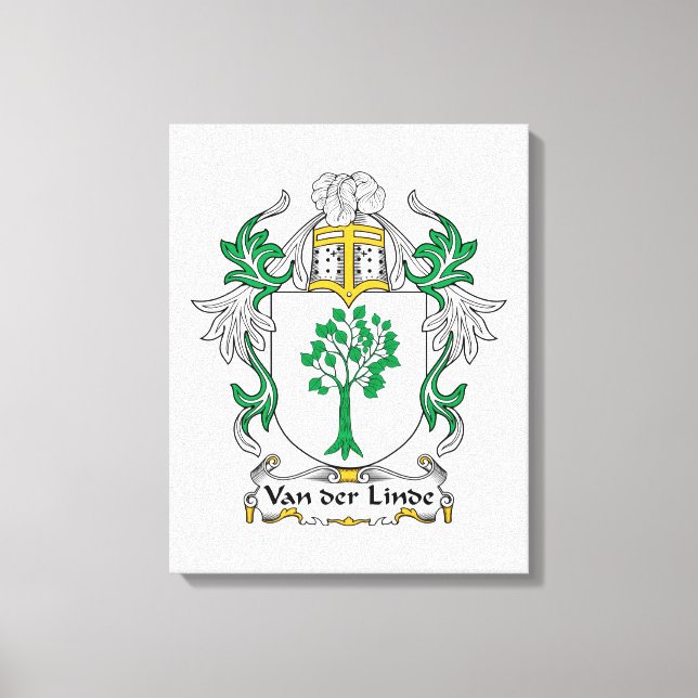 Impressão Em Tela Van der Linde Family Crest (Frente)
