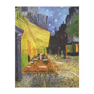 Impressão Em Tela Van Gogh; Café Terrace à noite, Vintage Fine Art