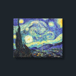 Impressão Em Tela Van Gogh está no Starry Night<br><div class="desc">A obra-prima de Van Gogh: Noite Estrelada. A Noite Estrelada é um óleo na canvas do pintor holandês poste-impressionista Vincent van Gogh. Pintado em junho de 1889, mostra a visão da janela voltada para leste do seu quarto de asilo na Santo-Rémy-de-Provence, pouco antes do nascer do sol, com a adição...</div>