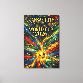 Impressão Em Tela Van Gogh Fluid Art Print Kansas City World Cup 