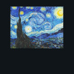Impressão Em Tela Van Gogh - Noite Estrelada<br><div class="desc">O famoso trabalho de arte do Vincent van Gogh,  Starry Night.</div>