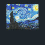 Impressão Em Tela Van Gogh - Noite Estrelada<br><div class="desc">O famoso trabalho de arte do Vincent van Gogh,  Starry Night.</div>