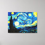 Impressão Em Tela Van Gogh - Noite Estrelada<br><div class="desc">A famosa pintura de Vincent van Gogh,  Starry Night</div>