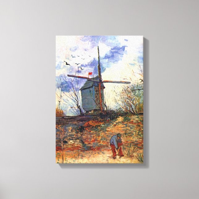 Impressão Em Tela Van Gogh - O Moinho De La Galette (Frente)