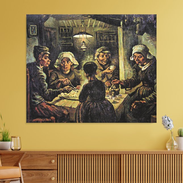 Impressão Em Tela Van Gogh - Os Comedores de Batata (Insitu(Sala de estar))