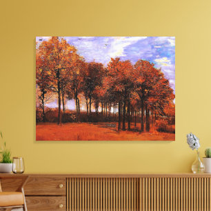 Impressão Em Tela Van Gogh - Paisagem de Outono,