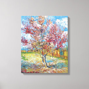 Impressão Em Tela Van Gogh - Pessegueiros em Flor Rosa