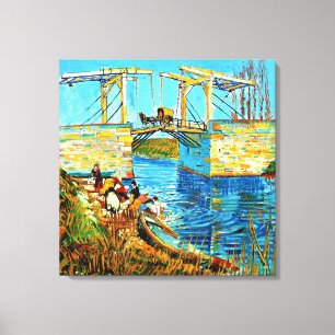 Impressão Em Tela Van Gogh - Ponte Langlois em Arles,