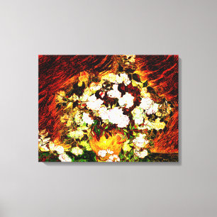 Impressão Em Tela Van Gogh - Rosas