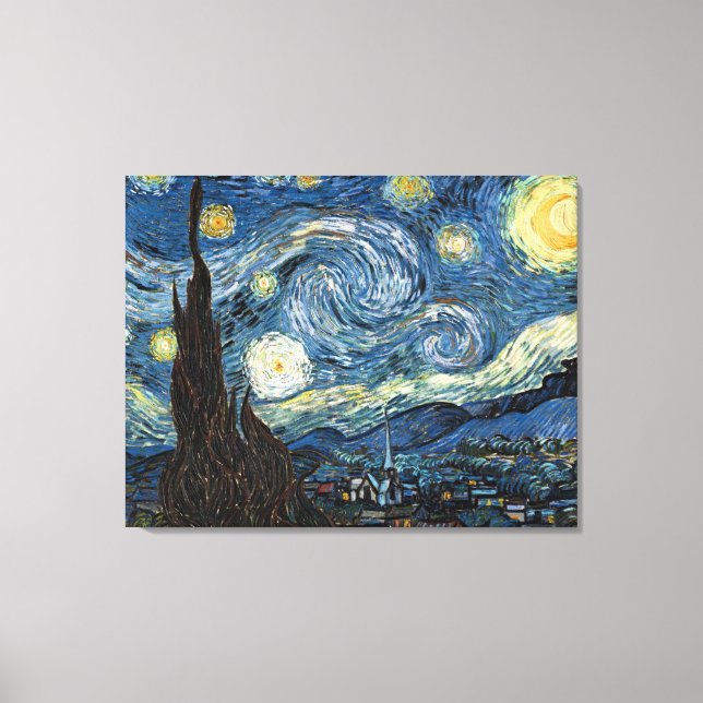 Impressão Em Tela Van Gogh Starry Night (Frente)