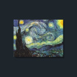 Impressão Em Tela Van Gogh Starry Night<br><div class="desc">Vincent Van Gogh - Painting Series - Starry Blue Night</div>