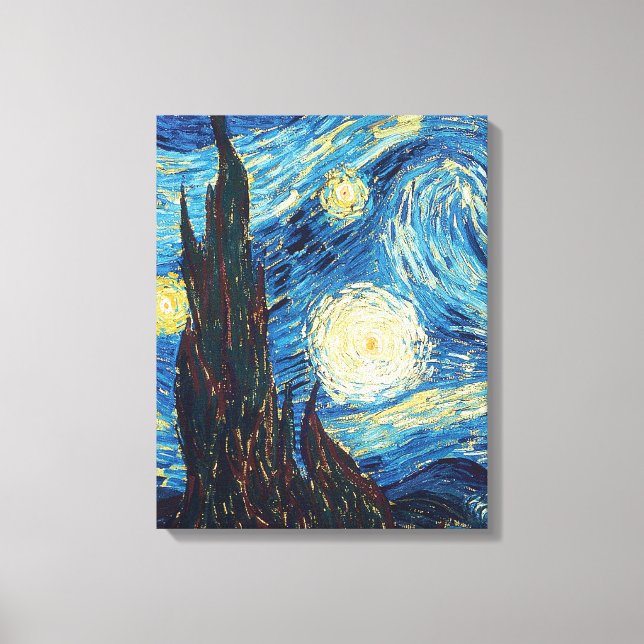 Impressão Em Tela Van Gogh Starry Night Classism Arte (Frente)