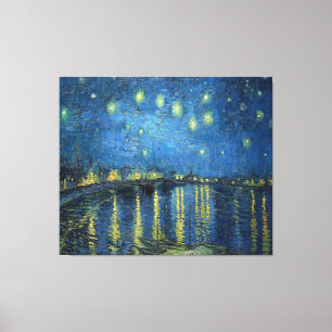 Impressão Em Tela Van Gogh Starry Night Over the Rhone