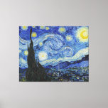 Impressão Em Tela Van Gogh Starry Night Painting<br><div class="desc">Vincent Van Gogh (30 de março de 1853 - 29 de julho de 1890) foi um pintor influente do posto impressionista neerlandês. Esta pintura é Starry Night.</div>