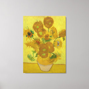 Impressão Em Tela Van Gogh Vase com Catorze Girassóis