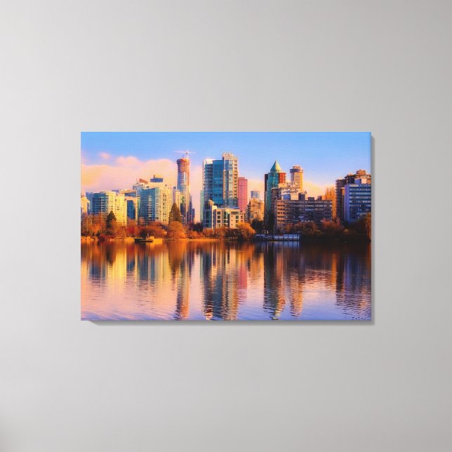 Impressão Em Tela Vancouver Cityscape (Frente)