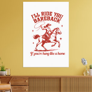 Impressão Em Tela Vaqueiras Western Selvagem Oeste 