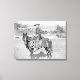 Impressão Em Tela Vaqueiro em seu cavalo PhotographSouth Dakota