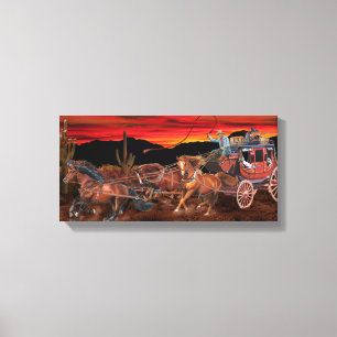 IMPRESSÃO EM TELA VAQUEIROS DO STAGECOACH