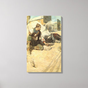 Impressão Em Tela Vaqueiros ocidentais do vintage, Hopalong por NC