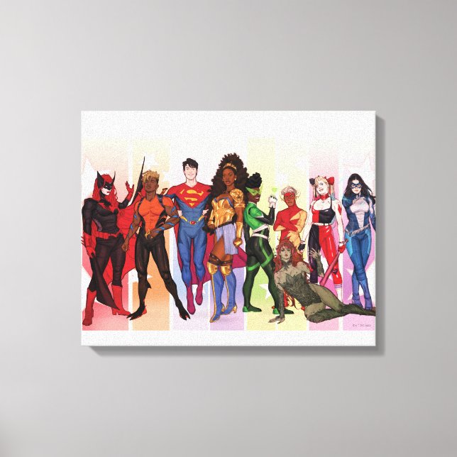 Impressão Em Tela Variante DC Pride Comic Cobrir 2022 (Frente)
