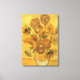 Impressão Em Tela Vase com 15 Girassóis por Vincent van Gogh