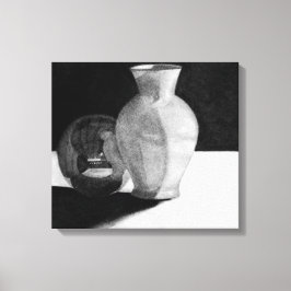 Impressão Em Tela Vase com Esfera