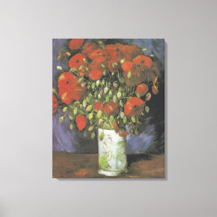 Impressão Em Tela Vase com Papa Vermelho por Vincent van Gogh