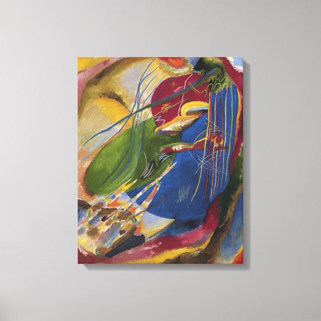 Impressão Em Tela Vasily Kandinsky - Imagem Com Três Pontos (Frente)