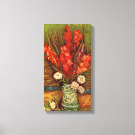 Impressão Em Tela Vaso com Gladíolos Vermelhos por Vincent van Gogh