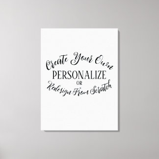 Impressão Em Tela Vazio personalizável - Crie o seu