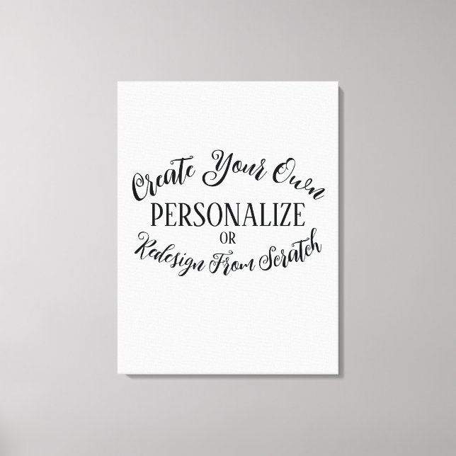 Impressão Em Tela Vazio personalizável - Crie o seu (Frente)