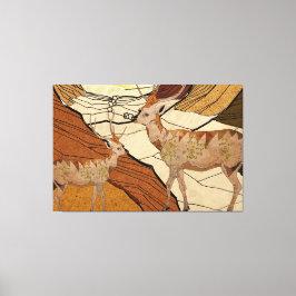 Impressão Em Tela Veado do deserto