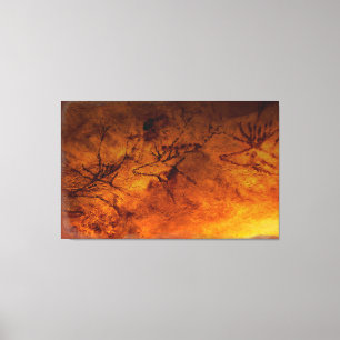 Impressão Em Tela Veados Vermelhos De Lascaux