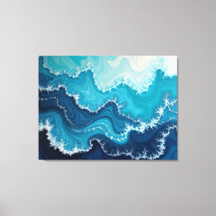 Impressão Em Tela Veias do Oceano – Fluido do Mar Profundo 101x81 Ab