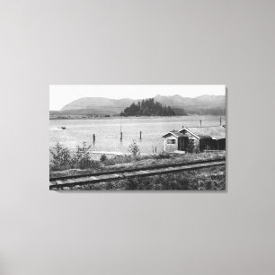 Impressão Em Tela Veículo com rodas, baía de Oregon Nehalem &