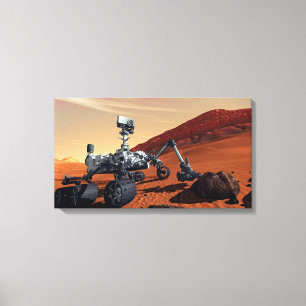 Impressão Em Tela Veículo Curiosity em Marte
