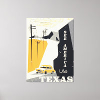Veja a américa - viagens vintage do Texas dos anos